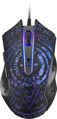 Мышь проводная Qumo Valhalla M35 черный, 3200 dpi, USB, кнопки - 6 [Valhalla M35]