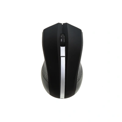 Мышь беспроводная Oklick черный, 1000 dpi, радиоканал, USB, кнопки - 3 [615MW]