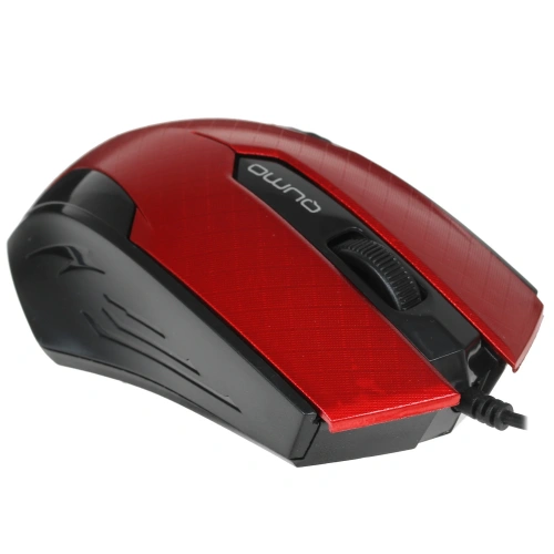 Мышь проводная Qumo Office M14 красный, 1000 dpi, USB, кнопки - 3 [M14 Red]