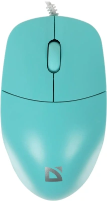 Мышь проводная Defender Azora MB-241 голубой, 1200 dpi, USB, кнопки - 3 [52243]