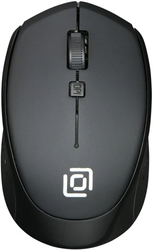 Мышь Oklick 488MW черный, оптическая (1000dpi) беспроводная USB (4but) [SR-1807 BLACK]