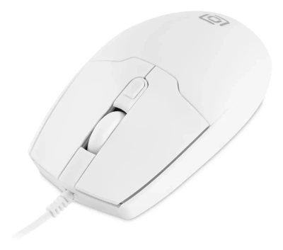 Мышь проводная Oklick 147M белый, 2000 dpi, USB, кнопки - 4 [1868746]