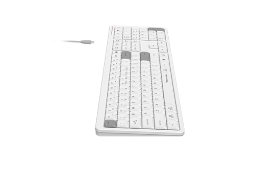 Клавиатура A4Tech Fstyler FBX55C белый USB беспроводная BT/Radio slim Multimedia (FBX55C) [FBX55C белый]