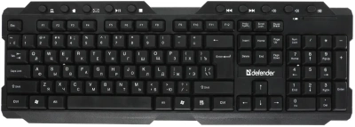 Клавиатура Defender Element HB-195 RU беспроводная USB черный [45195]