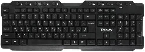 Клавиатура Defender Element HB-195 RU беспроводная USB черный [45195]