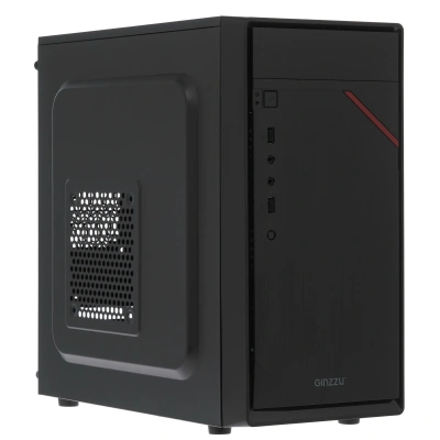 Корпус Ginzzu D180 2*USB 2.0,AU w/o PSU [Ginzzu D180]