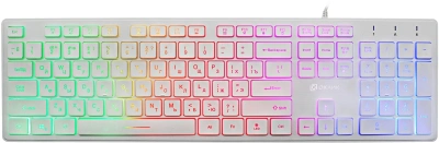 Клавиатура Oklick 550ML [1061618] проводная, USB, белый [550ML-white]