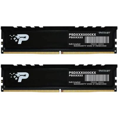 Оперативная память Patriot Signature Premium 64Gb DDR5 (2x32 Gb), 4800 MHz, CL40 [PSP564G4800KH1]