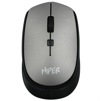 Мышь беспроводная HIPER HOMW-081 серый, 1600 dpi, радиоканал, USB, кнопки - 4 [HOMW-081]