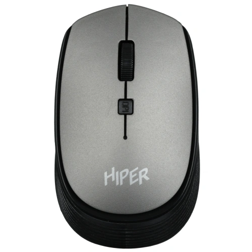 Мышь беспроводная HIPER HOMW-081 серый, 1600 dpi, радиоканал, USB, кнопки - 4 [HOMW-081]