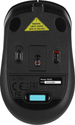 Мышь беспроводная A4Tech Fstyler FB10C черный, 2000 dpi, кнопки - 4 [FB10C STONE BLACK]