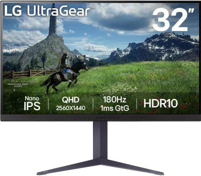 Монитор 31.5&quot; LG UltraGear 32GS85Q-B IPS 2560x1440, 180 Гц [32GS85Q-B]