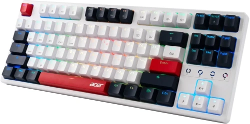 Клавиатура Acer OKR302 (ZL.KBDEE.016) беспроводная, USB, Bluetooth/Радиоканал, белый [ZL.KBDEE.016]