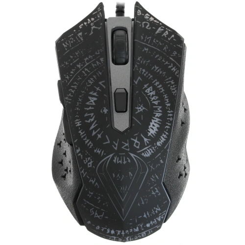 Мышь проводная Qumo Valhalla M35 черный, 3200 dpi, USB, кнопки - 6 [Valhalla M35]