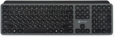 Клавиатура Оклик K859W беспроводная USB серый/черный (2002136) [2002136]