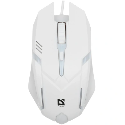 Мышь проводная Defender Cyber MB-560L белый, 1200 dpi, USB, кнопки - 3 [52561]