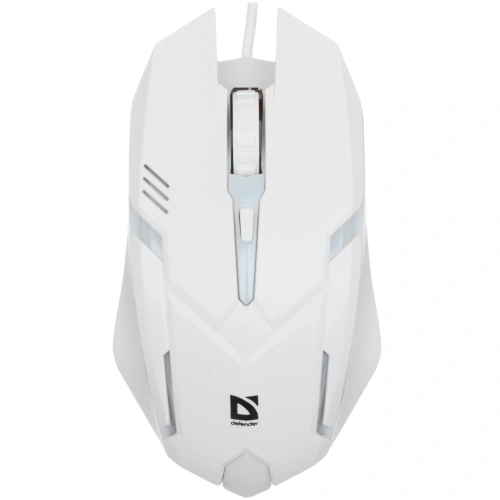 Мышь проводная Defender Cyber MB-560L белый, 1200 dpi, USB, кнопки - 3 [52561]