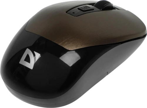 Мышь беспроводная Defender Wave MM-995 бронзовый, 1600 dpi, радиоканал, USB, кнопки - 4 [52992]