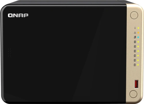 Сетевое хранилище NAS Qnap Original TS-664-8G 6-bay настольный Celeron N5095 [TS-664-8G]