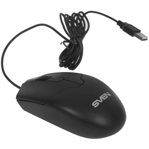 Мышь проводная SVEN RX-30 черный, 1000 dpi, USB, кнопки - 3 [SV-018214]