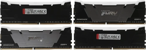 Оперативная память Kingston 32GB 3600MT/s DDR4 CL16 DIMM (Kit of 4) FURY Renegade RGB [KF436C16RB2AK4/32]