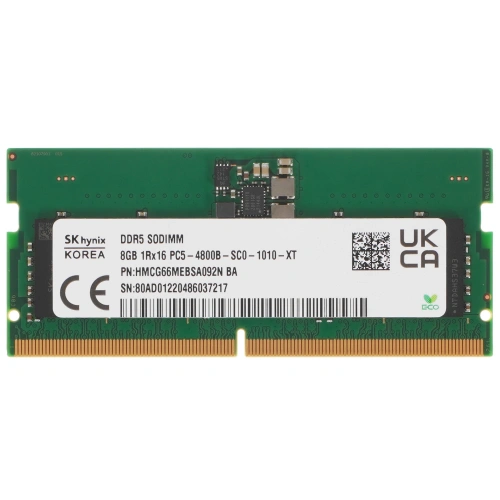 Оперативная память SO-DIMM DDR5 8GB Hynix original (Korea) 4800 Mhz (HMCG66MEBSA092N) [HMCG66MEBSA092N]