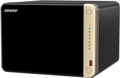 Сетевое хранилище NAS Qnap Original TS-664-8G 6-bay настольный Celeron N5095 [TS-664-8G]
