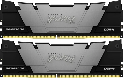 Оперативная память Kingston DDR4 2x32GB 3600MHz KF436C18RB2K2/64 Fury Renegade Black RTL Gaming PC4-28800 CL18 DIMM 288-pin 1.35В dual rank с радиатором Ret [KF436C18RB2K2/64]
