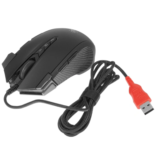 Мышь проводная A4Tech Bloody J90s черный, 8000 dpi, USB, кнопки - 12 [J90S BLACK ACTIVATED]