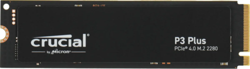 Накопитель SSD Crucial P3+, 500Gb, PCIe 4.0 x4, M.2 2280, NVMe, R/W 4700/1900 [CT500P3PSSD8]