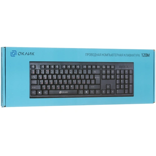 Клавиатура Oklick 120M черный USB [1083044]
