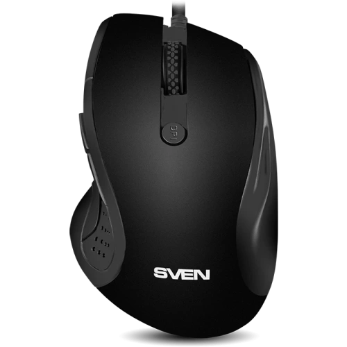 Мышь проводная SVEN RX-113 черный, 2000 dpi, USB, кнопки - 6 [SV-018733]