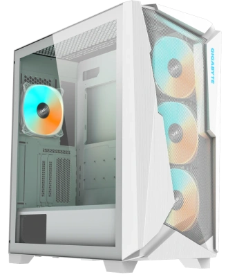 Компьютерный корпус Gigabyte C301 Glass White MidTower, ATX, USB-C x1, USB3.0 x2 [GB-C301GW]