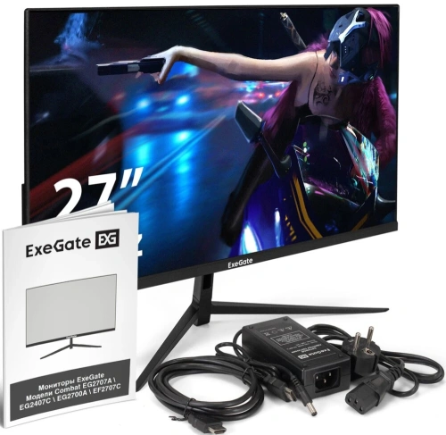Монитор 27&quot; ExeGate Combat EF2707C IPS 1920x1080, 165 Гц [EX297306RUS]
