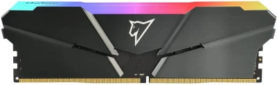 Оперативная память DDR 4 DIMM 16Gb PC25600, 3200Mhz, Netac Shadow NTSRD4P32SP-16E, RGB, C16 Grey, с радиатором [NTSRD4P32SP-16E]