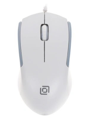 Мышь проводная Oklick 245M белый, 1000 dpi, USB, кнопки - 3 [245M белый]