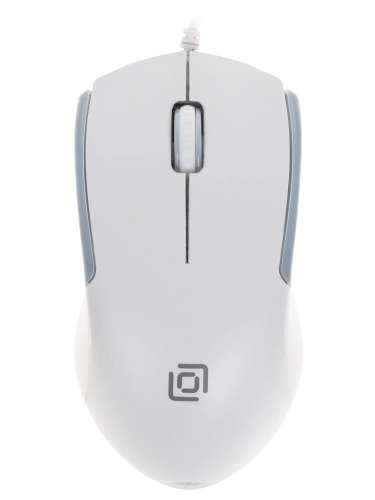 Мышь проводная Oklick 245M белый, 1000 dpi, USB, кнопки - 3 [245M белый]