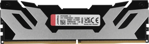 Оперативная память Kingston DDR5 24GB 7200MHz Kingston KF572C38RS-24 Fury Renegade Silver/Black RTL Gaming PC5-57600 CL38 DIMM 288-pin 1.45В single rank с радиатором Ret [KF572C38RS-24]