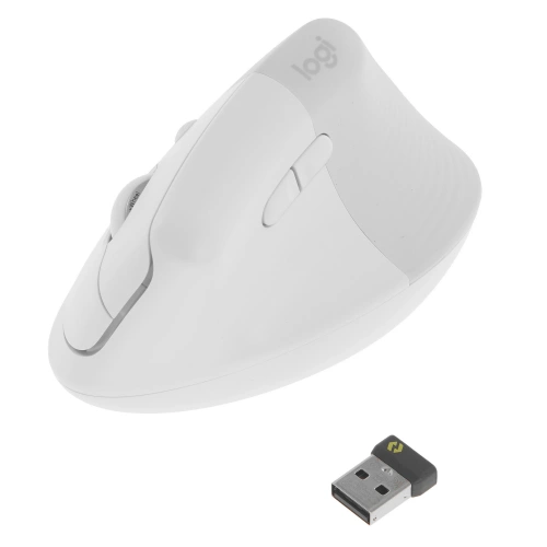 Мышь беспроводная Logitech Lift Vertical Ergonomic белый/PALE GREY [910-006480]