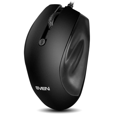 Мышь проводная SVEN RX-113 черный, 2000 dpi, USB, кнопки - 6 [SV-018733]