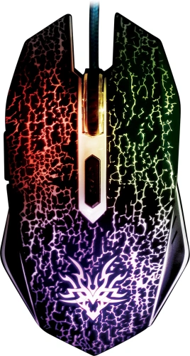 Мышь проводная Qumo BlackOut M03 черный, 3200 dpi, USB, кнопки - 6 [ZY-M33]