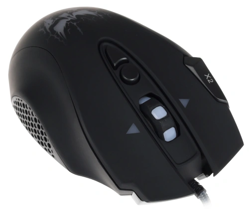 Мышь проводная Qumo Devastator M12 серый, 3200 dpi, USB, кнопки - 8 [M12]