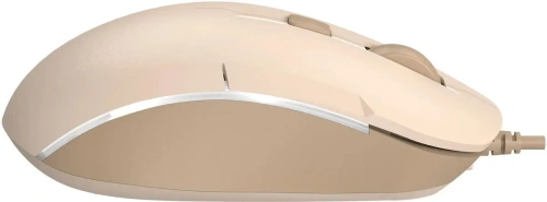 Мышь A4Tech Fstyler FM26 бежевый/коричневый оптическая (2000dpi) [FM26 USB (CAFE LATTE)]