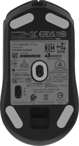 Мышь беспроводная HyperX Haste 2 черный, 26000 dpi, кнопки - 5 [6N0B0AA]