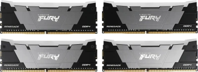 Оперативная память Kingston DDR4 4x16GB 3600MHz KF436C16RB12AK4/64 Fury Renegade RGB RTL Gaming PC4-28800 CL16 DIMM 288-pin 1.35В kit dual rank с радиатором Ret [KF436C16RB12AK4/64]