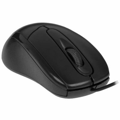 Мышь проводная Oklick 305M черный, 1000 dpi, USB, кнопки - 3 [305M черный]