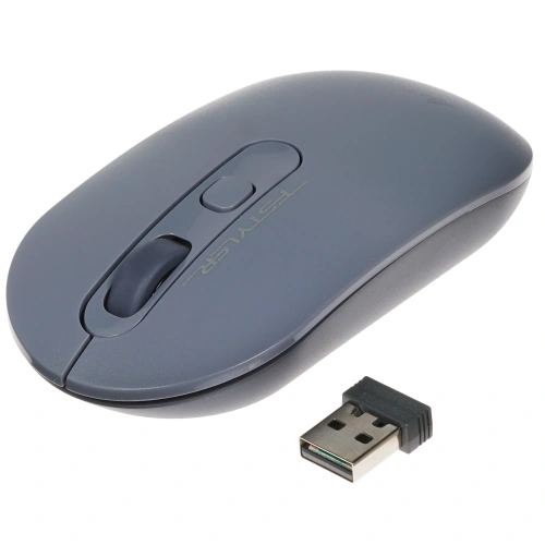 Мышь беспроводная A4Tech Fstyler FG20 пепельный/синий, 2000 dpi, радиоканал, USB