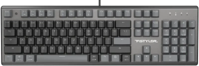 Клавиатура A4Tech Fstyler FS100 Neon проводная, USB, черный [FS100 черный]