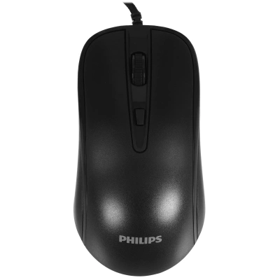 Мышь проводная Philips SPK7214 черный, 1600 dpi, USB, кнопки - 4 [SPK7214B/60]