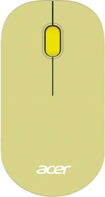 Мышь беспроводная Acer OMR205 зеленый/желтый, 1200 dpi, кнопки - 3 [ZL.MCEEE.02J]